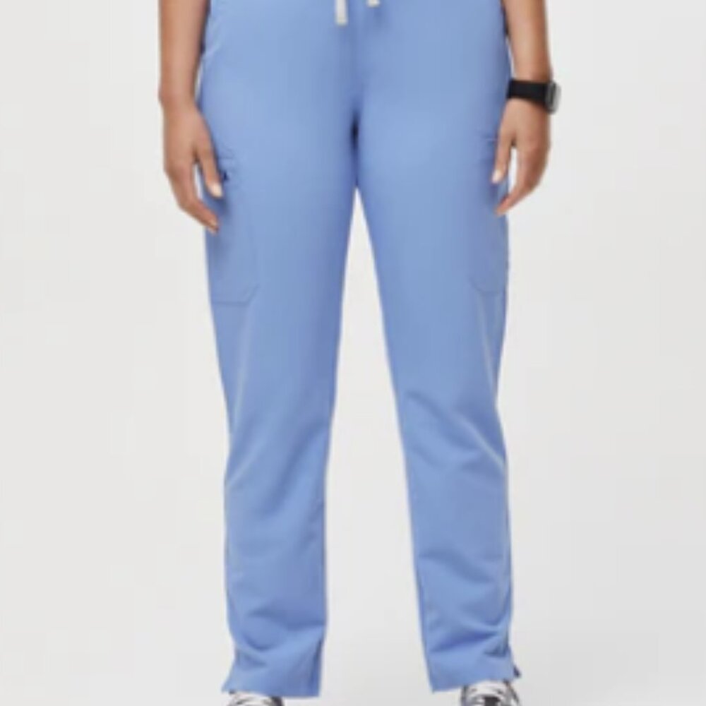 Figs Women's Yola Petite Skinny Scrub Pants 2.0 Ceil Blue / Small